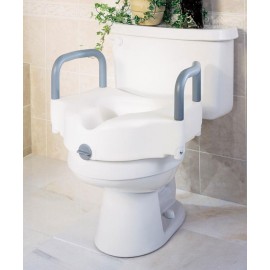 Raised toilet seat