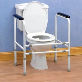 Safety toilet arm