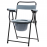 Portable Commode chair with backrest and bowl