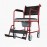 Commode Chair With Wheels Red