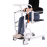 Commode Chair with hydraulic lift for patient transport