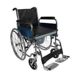Commode Wheelchair With Detachable armrests