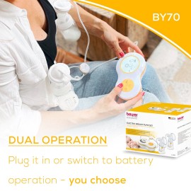 جهاز شفط الحليب الكهربائي مزدوج الزجاجات Beurer BY 70 Beurer BY-70
