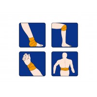 كمادة جل مع لفافة 