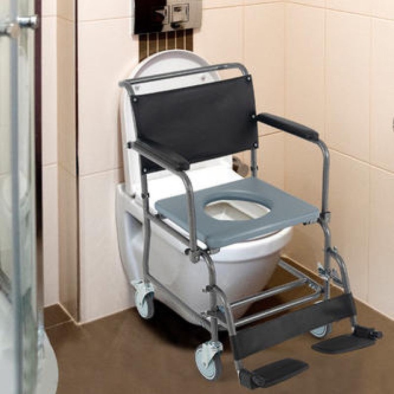 Commode Chair With Wheels  CA613