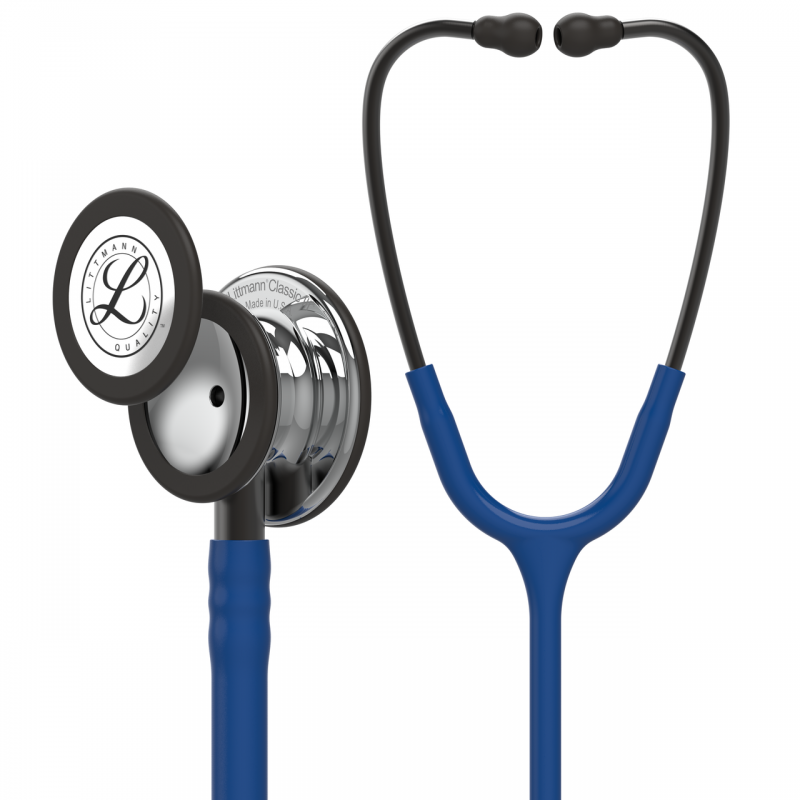 Littmann Classic 3 Stethoscope Mirror Navy Color 3m Littman (5863)