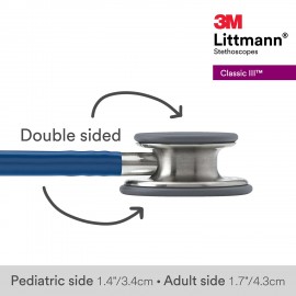 سماعة Littmann الطبية كلاسيك 3 باللون الازرق الداكن 3m Littman (5622)