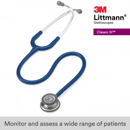 سماعة Littmann الطبية كلاسيك 3 باللون الازرق الداكن 3m Littman (5622)