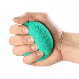 Green foam hand and finger exercise ball, 9cm medium
