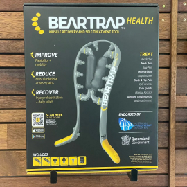 اداة التدليك والعلاج الطبيعي الذاتي لتخفيف آلام العضلات والتعافي Beartrap Health